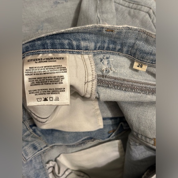 Distressed/Repaired Citizens of Humanity Fleetwood Flared Jeans - Picture 11 of 14